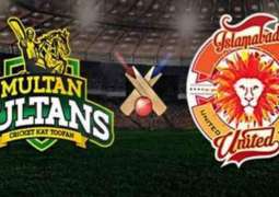 Multan Sultans won the toss, opt to bat first against Islamabad United