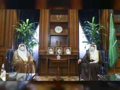 Saqr Ghobash meets Saudi Minister of State for Foreign Affairs