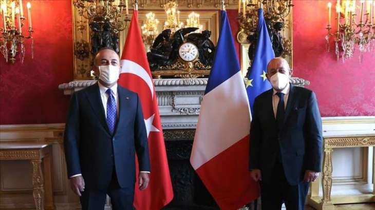 Turkish, French Foreign Ministers Discuss Bilateral Relations, Regional Issues