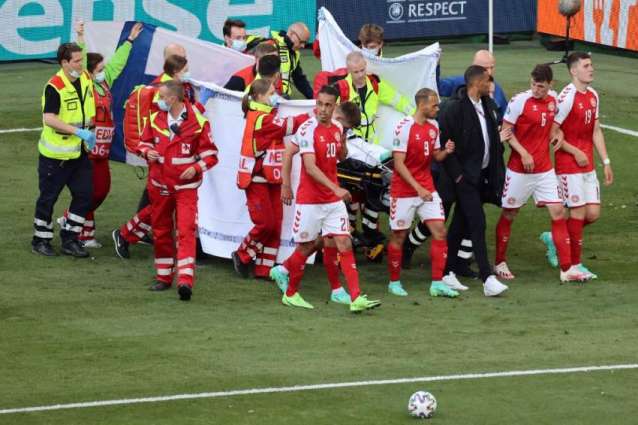 Danish Soccer Player Christian Eriksen Collapses During EURO Match vs Finland