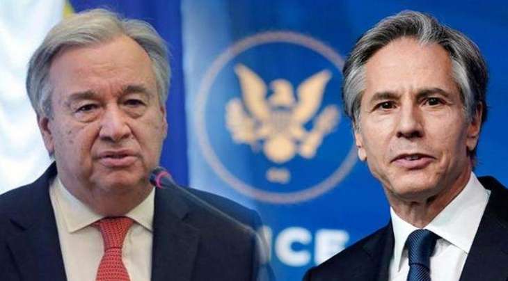Blinken Sends US Congratulations to Guterres on Reappointment as UN Chief
