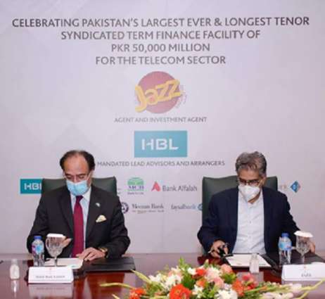 Jazz secures Telecom sector’s largest credit facility, fully subscribed by HBL, to support 4G network rollout