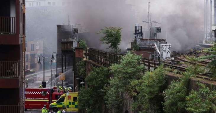 London Firefighters Tackling Blaze at Public Transit Station After Explosion- Fire Brigade