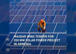 Abu Dhabi's Masdar wins tender for 200 MW solar power project in Armenia