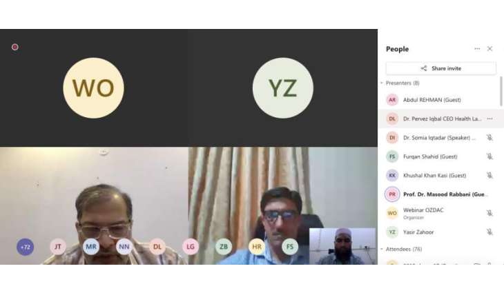UVAS, Punjab Health Department jointly organized a virtual awareness seminar on Congo Fever
