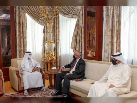 Nahyan bin Mubarak receives Bahraini and Singaporean ambassadors