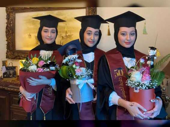 Humaid Al Nuaimi awards scholarships to outstanding Jordanian triplets