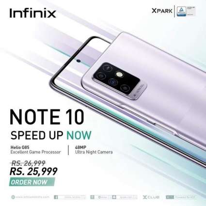 Youth’s most favored smartphone Infinix NOTE 10 is now available in offline market