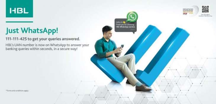 HBL launches WhatsApp Banking Services, powered by E Ocean