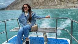 Aiman Khan stuns fans by her latest photo from Attabad Lake
