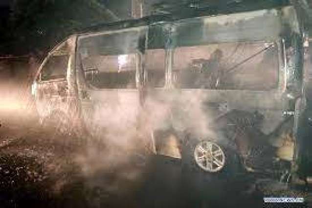 Gas leakage caused inferno in passenger van in Gujranwala

 


 