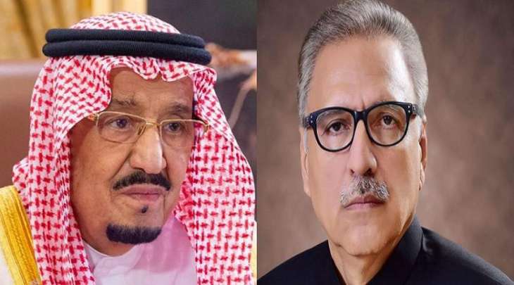 الملک السعودي یھنی رئیس باکستان الدکتور عارف علوي بذکری یوم الاستقلال