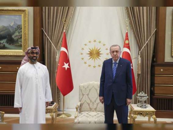 Turkish President receives Emirati delegation led by Tahnoun bin Zayed
