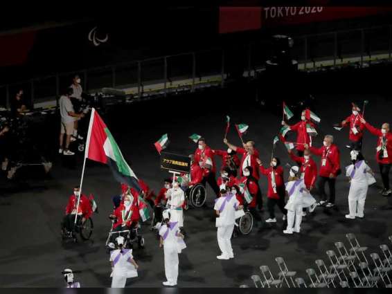 علم الإمارات يزين حفل افتتاح "بارالمبية طوكيو"