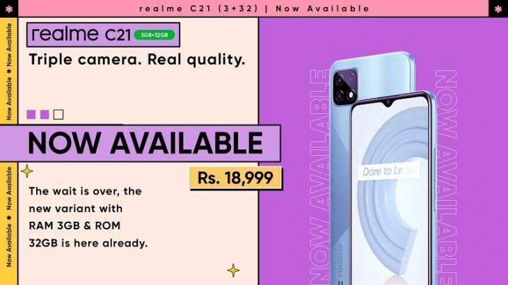 The Real Quality King realme C21 is Now Available in a 3GB+32GB Version