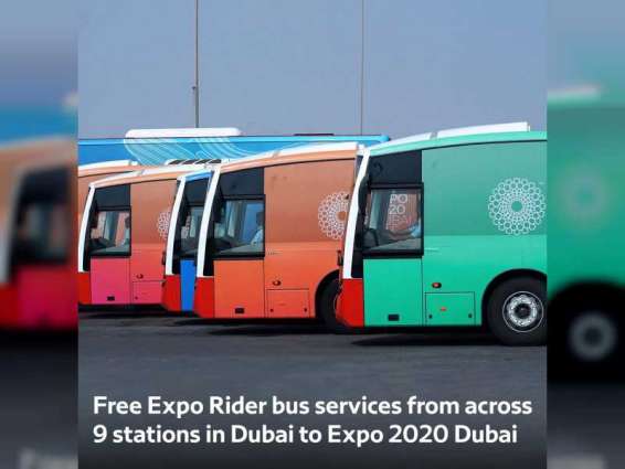 RTA announces free Expo Rider buses for Expo visitors from 9 locations in Dubai