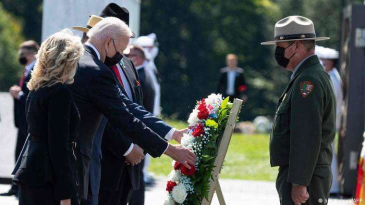 Biden Commemorates Victims of 9/11 Attacks by Laying Wreaths, Attending Ceremonies