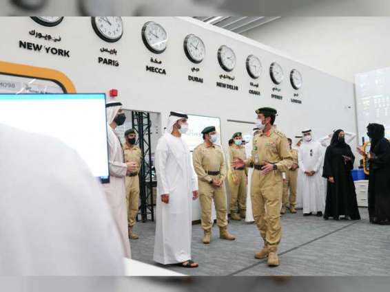 منصور بن محمد يتفقد استعدادات الأمن والسلامة في "إكسبو 2020 دبي"