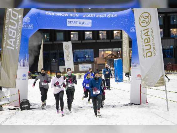 نجاح كبير للنسخة الثانية من سباق دبي للجري الثلجي