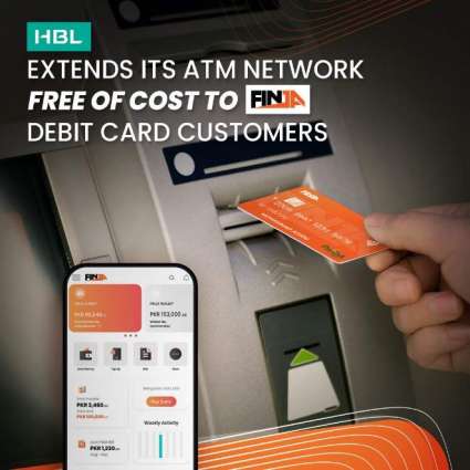 HBL extends its ATM network “Free of Cost” to Finja Debit Card customers