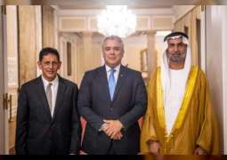 Colombian President meets Ahmed Al Jarwan, International Parliament for Tolerance and Peace members