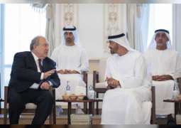 Mohamed bin Zayed  receives Presidents of Armenia and Seychelles