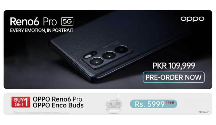 OPPO Opens Pre-bookings in Pakistan for the Revolutionary AI Portrait Video Expert - OPPO Reno6 Pro 5G
