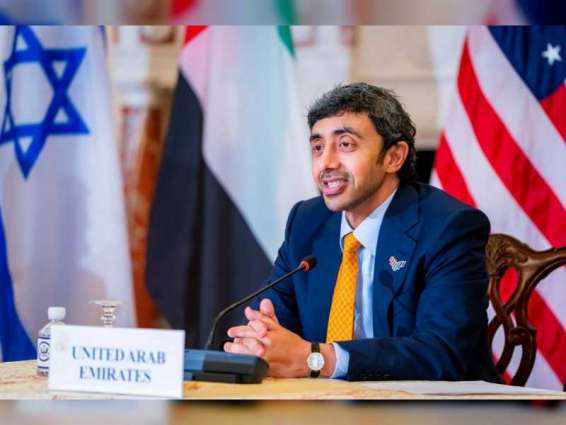 Abdullah bin Zayed meets FMs of US, Israel; announces two new working groups on religious coexistence, water, energy issues