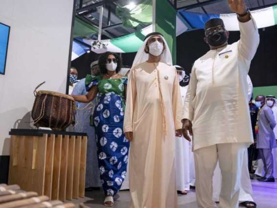Mohammed bin Rashid meets with Presidents of Senegal and Sierra Leone at Expo 2020 Dubai