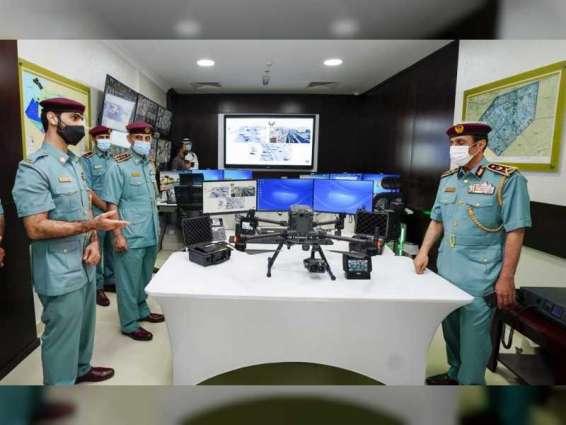 قائد عام شرطة عجمان يفتتح مركز الدعم الجوي "Drone" 