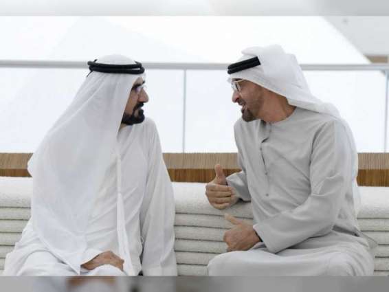 محمد بن راشد يلتقي أخاه محمد بن زايد في "إكسبو 2020 دبي"