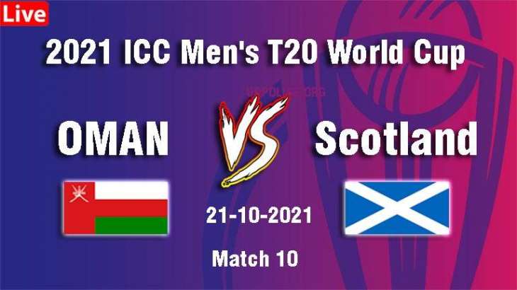 T20 World Cup 2021 Match 10 Oman Vs. Scotland, Live Score, History, Who Will Win