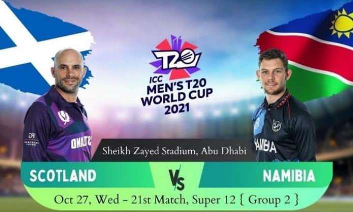 T20 World Cup 2021 Match 21 Scotland Vs. Namibia, Live Score, History, Who Will Win