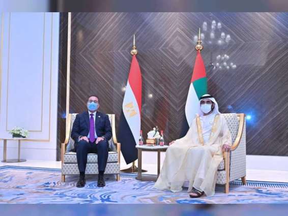 Mohammed bin Rashid meets with Egyptian PM at Expo 2020