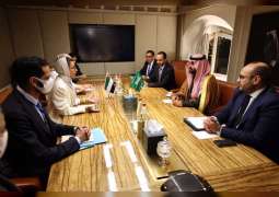 نورة الكعبي تلتقي في باريس الأمير بدر بن عبدالله وزير الثقافة السعودي