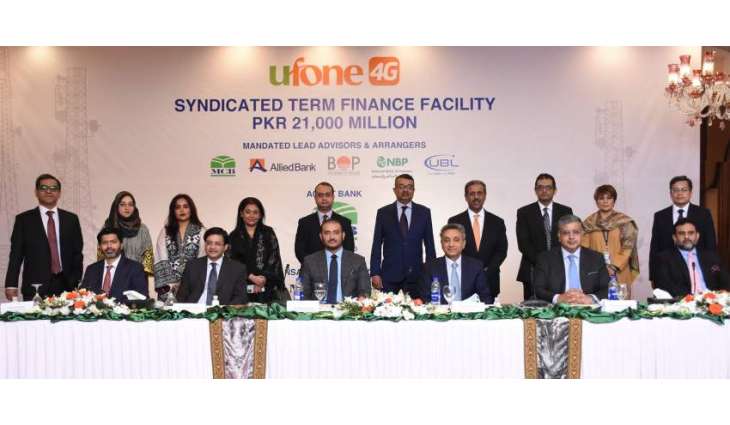 Ufone secures its largest syndicated financing of 4G Spectrum & Rollout