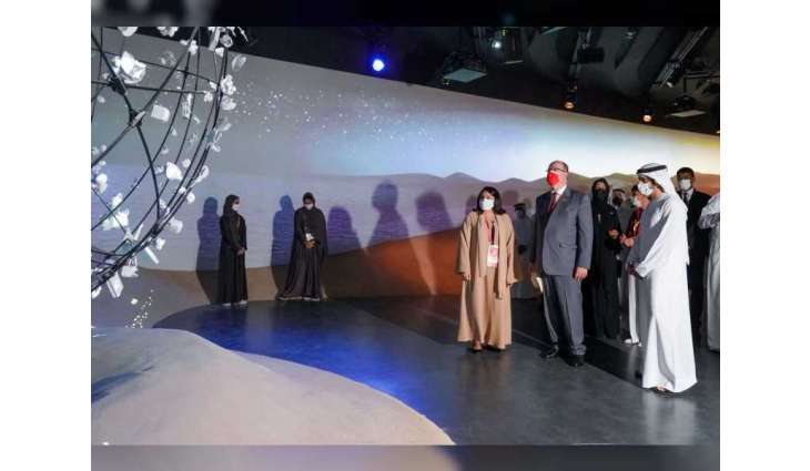 Hamdan bin Mohammed receives Prince of Monaco at Expo 2020 Dubai