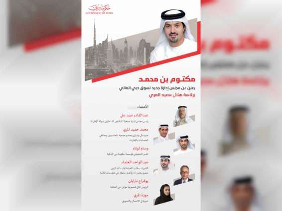 Maktoum bin Mohammed announces new board of directors for Dubai Financial Market