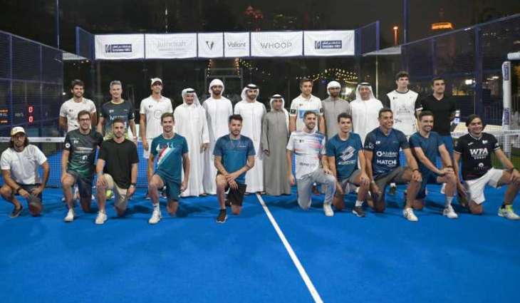 منصور بن محمد يشهد ختام كأس دبي للبادل تنس