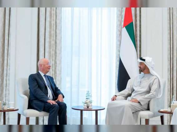 Mohamed bin Zayed receives Executive Chairman of World Economic Forum