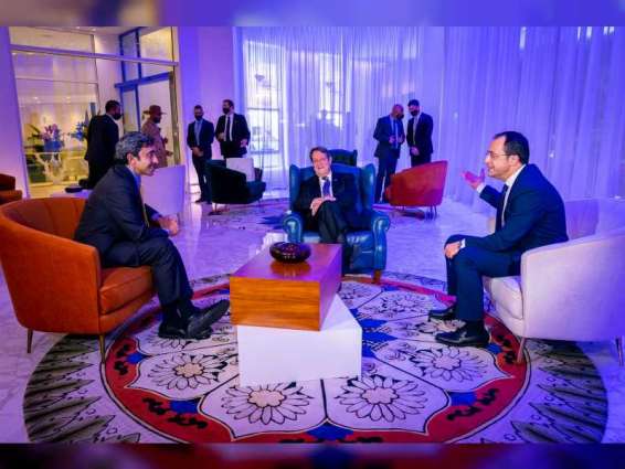 رئيس قبرص يستقبل عبدالله بن زايد