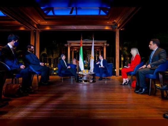 UAE Foreign Minister, Cyprus' counterpart discuss cooperation