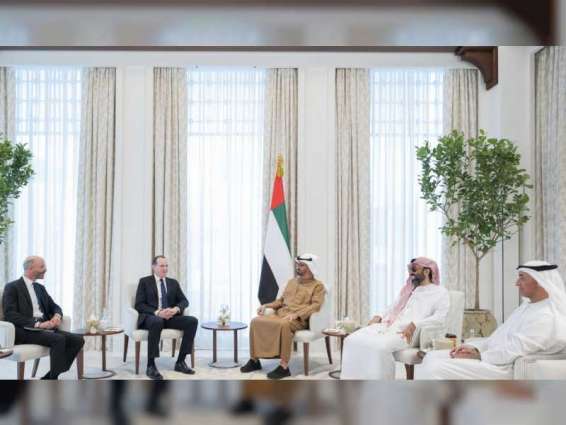 Mohamed bin Zayed receives US National Security Council Coordinator for MENA region
