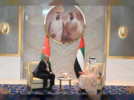 Saif bin Zayed receives Jordanian Prime Minister at Expo 2020 in Dubai
