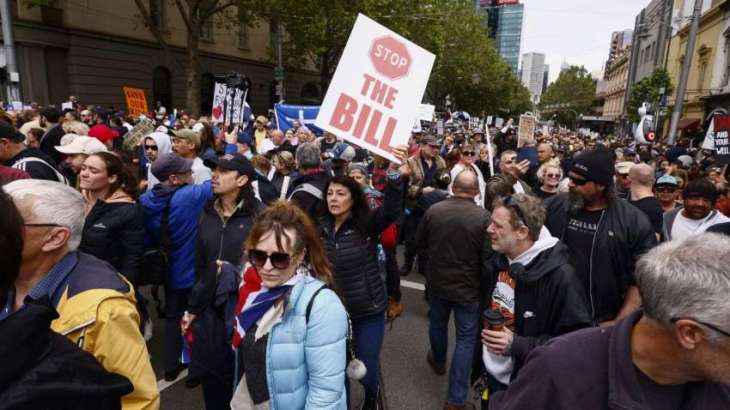 Australia's Melbourne Gripped by Protests Against Pandemic Bill, Vaccine Mandate - Reports
