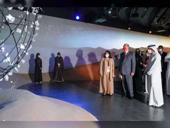 حمدان بن محمد يلتقي أمير موناكو في جناح الإمارات في إكسبو 2020 دبي