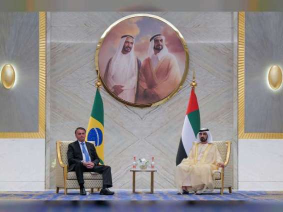 Mohammed bin Rashid meets with President of Brazil at Expo 2020 Dubai