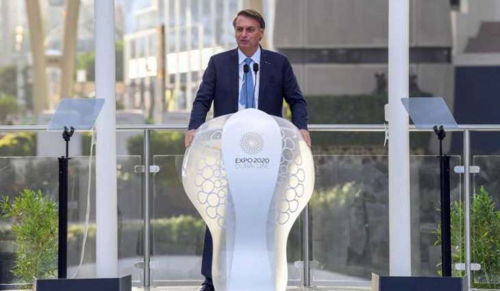President of Brazil, Nahyan bin Mubarak witness Brazil's National Day celebrations at Expo 2020 Dubai