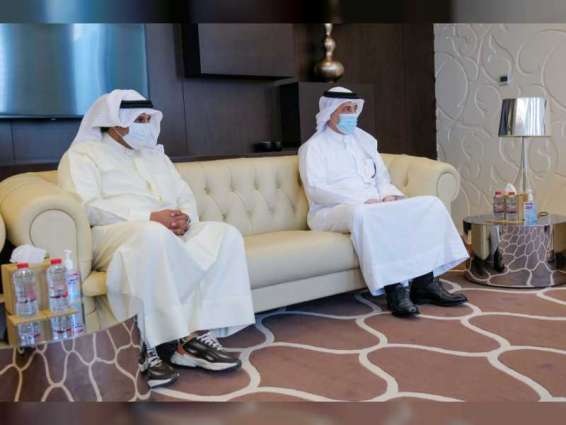 Ahmed bin Mohammed receives President of Kuwait Olympic Committee
