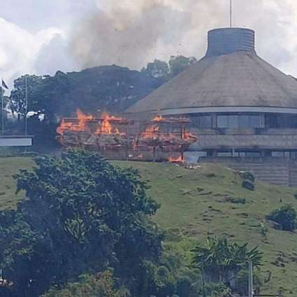 Solomon Islands Parliament Building Set on Fire During Riots - Reports